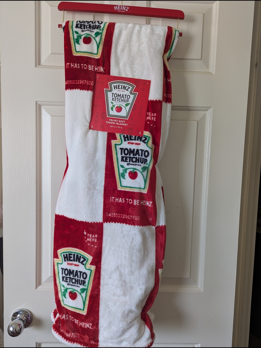 Heinz Tomato Ketchup Packets Velvet Soft Throw Blanket 60 x 70 exclusive 2026